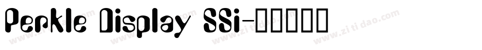 Perkle Display SSi字体转换